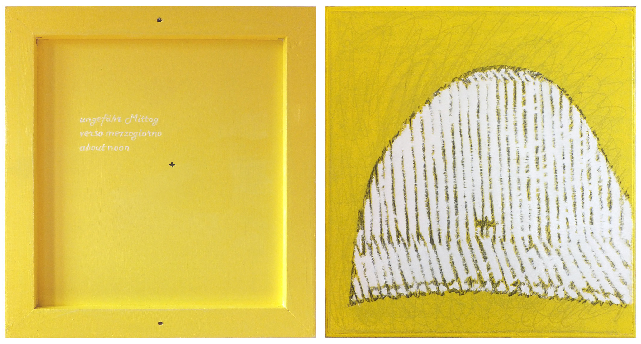 ungefähr Mittag verso mezzogiorno about noon